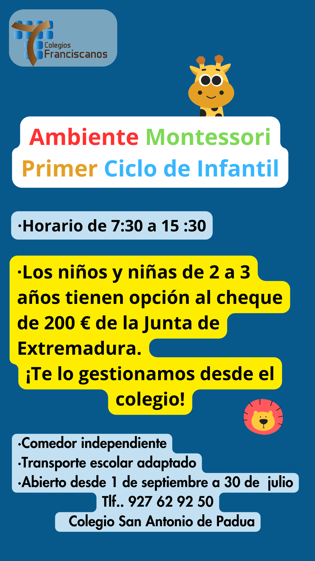 Nuestra guardería "Ambiente Motessori"