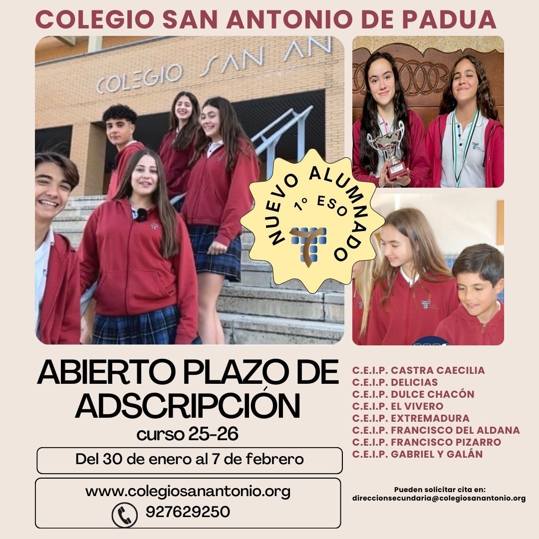 Abierto el plazo de Adscripción