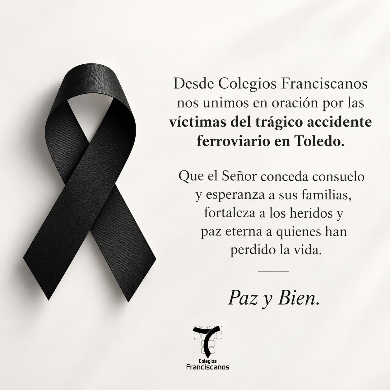 Con las víctimas del accidente de Toledo